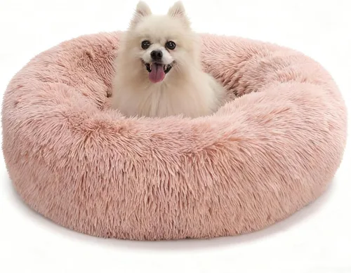 Vista 13 de Cama calmante lavable para perros y gatos para mascotas ultra Camello