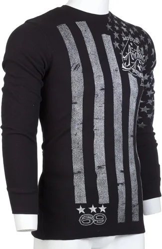 Vista 6 de Archaic by Affliction - Camisa térmica para hombre, color negro