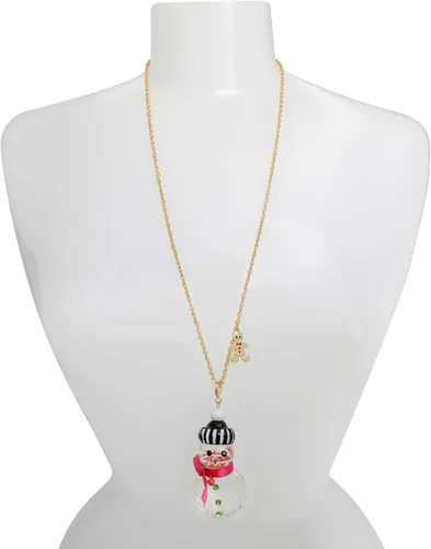 Vista 3 de Betsey Johnson Womens Christmas Ornament Pendant Convertible Necklace