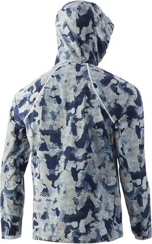 Vista 2 de HUK Chaqueta con cremallera impermeable y resistente al viento para hombre