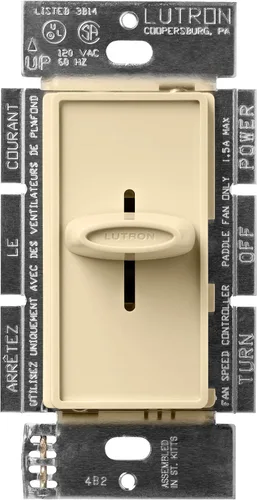 Vista 3 de Lutron SFSQ-F-AL Skylark Control de Ventilador, Almendra
