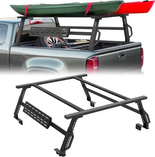 Vista 7 de TAC - Estante ajustable para caja de camioneta de 5 a 6 pies, compatible