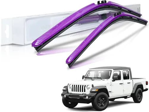 Vista 27 de ClixWipers - Limpiaparabrisas de repuesto de fibra de carbono negra de 14 + 14 pulgadas (juego de 2) para todo tipo de clima, limpiaparabrisas