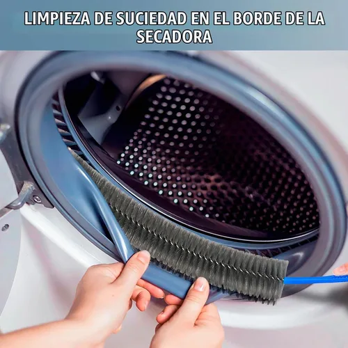 Vista 4 de Dryer Vent Brush and Refrigerator Coil Cleaning Brush - Professional Appliance Cleaning Brush Set Dryer Vent Brush Kit with Long Handle for Lint