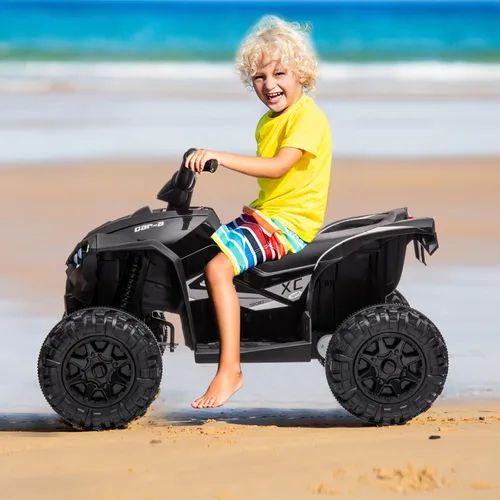 Vista 9 de ATV de 12 V para niños con control remoto, cuatro ruedas eléctricas, hasta Negro