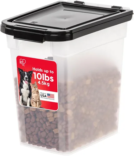 Vista 15 de IRIS USA Contenedor hermético de almacenamiento de alimentos para perros, hasta 40 libras, ruedas acoplables, para almacenamiento de alimentos