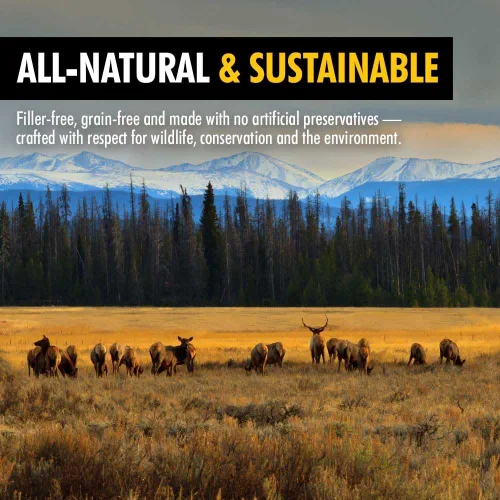 Vista 4 de High Country Wild Blueberry Elk & Venison - Golosinas de entrenamiento para perros y cachorros - Snacks naturales sin granos para cachorros y perros