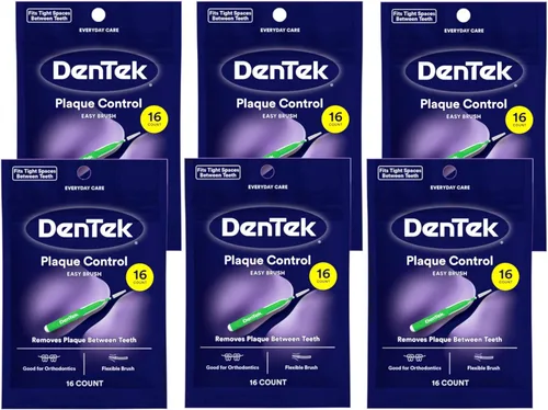 Vista 6 de Dentek Easy Brush Limpiadores interdentales para espacios extra estrechos, 16