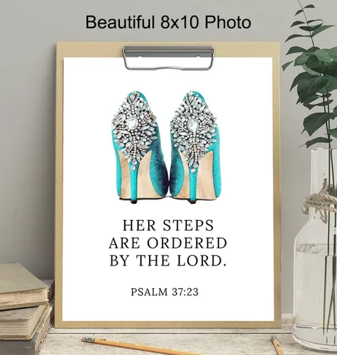 Vista 4 de Regalos cristianos glamorosos para mujeres, decoración de pared religiosa, versículos de la Biblia, decoración de pared de las Sagradas Escrituras