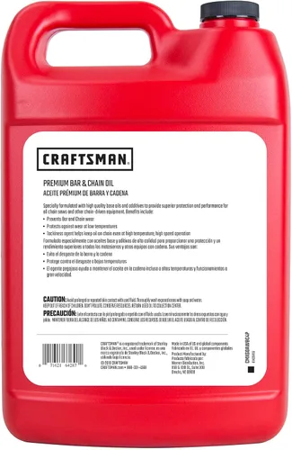 Vista 2 de Craftsman CMXG0AWBC4P Aceite de barra y cadena de alta calidad, 1 galón