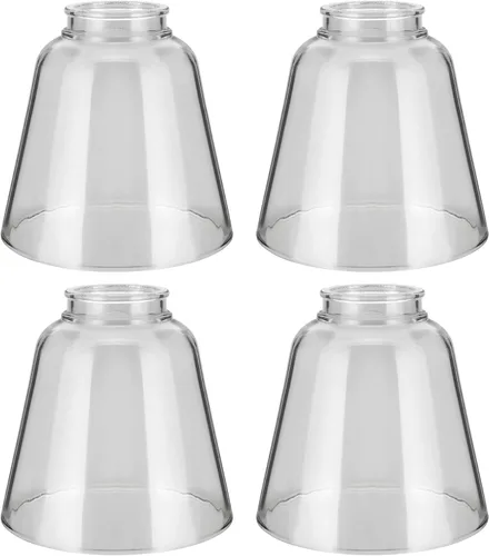 Vista 12 de Aspen Creative 23178-65-4 Pantalla de vidrio de repuesto para ventilador de techo con forma de campana de alabastro transicional, ajuste de 2-1/8