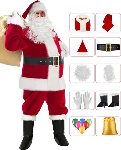Vista 2 de Trajes de Santa Claus para navidad trajes para fiesta disfraces cosplay