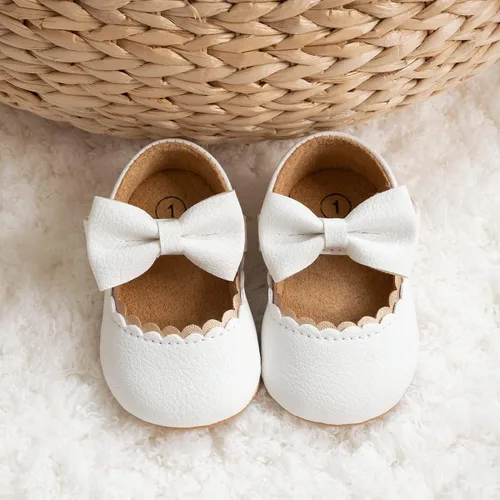 Vista 5 de Zoolar Zapatos planos de princesa suaves para bebés, zapatos planos para boda, Mary Jane, antideslizantes, para recién nacidos, bautizo, suela