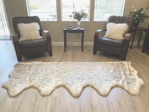 Vista 78 de LAMBZY Alfombra de pelo de oveja sintética, hipoalergénica, súper suave, sedosa para sala de estar, habitación de los niños, sofá