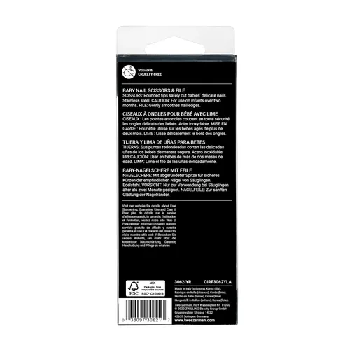 Vista 9 de Tweezerman Tijeras de uñas para bebé con lima de oso (surtido)