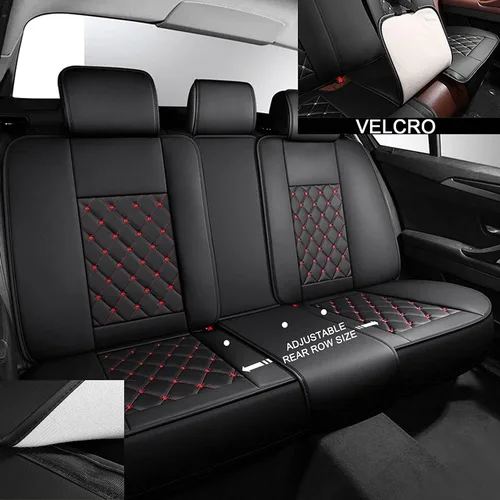 Vista 3 de Car Seat Cover Leather Full Set for SsangYong Actyon/Korando/Kyron/Musso/Rexton/Rodius/Stavic/Tivoli/Turismo/XLV Funda Asiento Seat, Universal