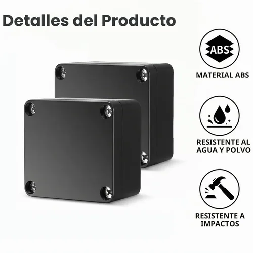 Vista 3 de Caja de proyectos, 4 piezas de caja de conexiones eléctricas, funda de proyecto eléctrico impermeable IP65, cajas eléctricas de exterior de plástico