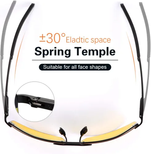 Vista 3 de YIMI Gafas de sol fotocrómicas polarizadas para hombre, para deportes al aire libre, conducción y ciclismo, antideslumbrante, UV400, gafas ligeras