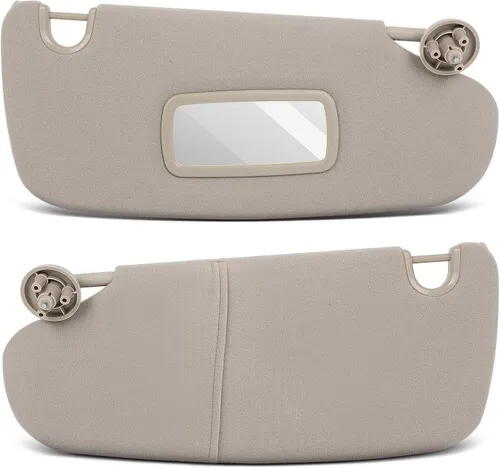 Vista 29 de Visor de sol para pasajero derecho gris sin techo solar para 2002-2005 para Dodge para Ram 1500, 2003-2005 para Dodge para Ram 2500, 2003-2005