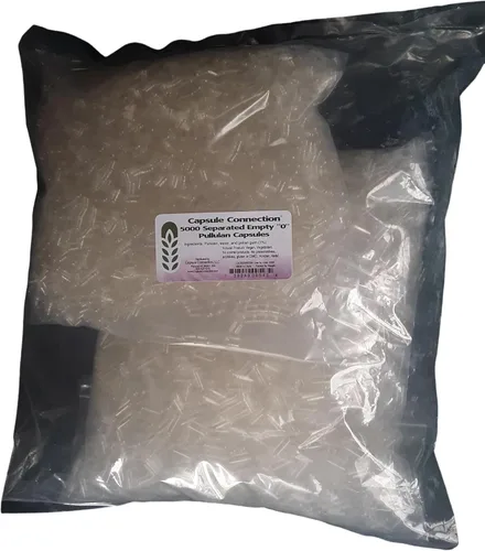 Vista 2 de Capsule Connection Cápsulas de Pululan Vacías Separadas, 0" Tamaño, Vegano & Vegetariano (100)
