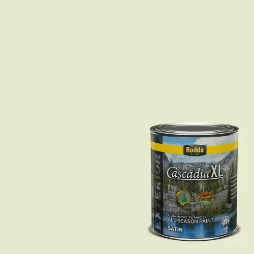 Vista 90 de Rodda Paint CASCADIA XL Pintura e imprimación satinada exterior en uno, cuarto de galón, resistencia industrial