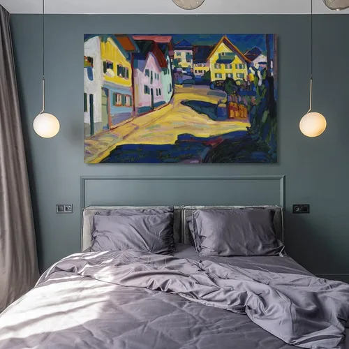 Vista 8 de Wassily Kandinsky - Pósteres de Murnau Burggrabenstrasse para pared, pintura fotográfica, póster colgante para decoración de dormitorio familiar