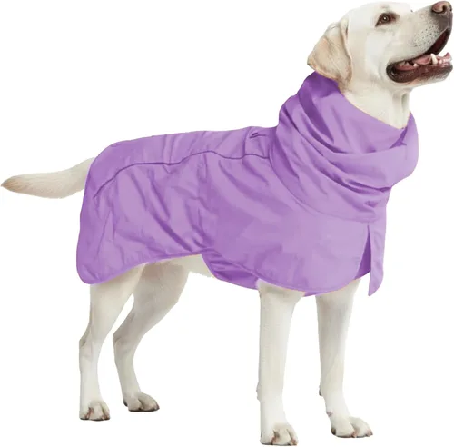 Vista 13 de Spark Paws - Chaqueta impermeable para perros, resistente al viento, para perros pequeños, medianos, grandes y extragrandes, traje reflectante