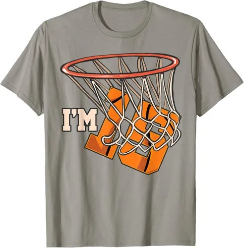Vista 34 de Camiseta número 15 con temática de baloncesto para fiesta de cumpleaños, Negro, S