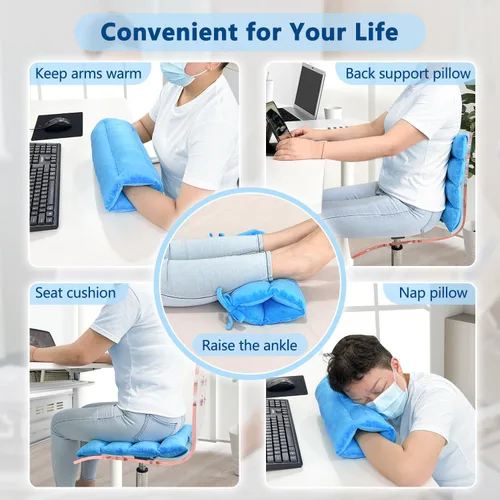 Vista 11 de Almohada de elevación de brazo poscirugía, reposabrazos de hombro para cama, almohadillas de apoyo para piernas, almohadas de mano, tobillo, muñeca