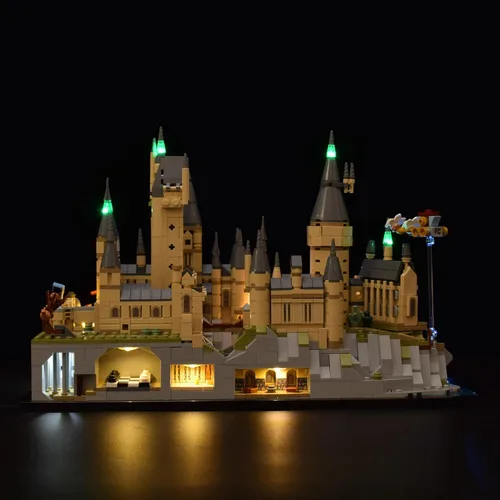 Vista 5 de LightGo Kit de iluminación LED diseñado para Harry Potter, compatible con Lego Hogwarts Castle 76419, juego de construcción, no incluye