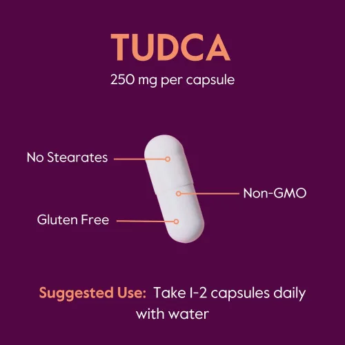 Vista 5 de BESTVITE TUDCA 250mg (60 cápsulas) (ácido taursodesoxicólico) - Sin estearatos - Sin gluten - Sin OMG