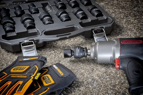Vista 6 de GEARWRENCH 84938N - Juego de conectores de impacto universal estándar de 1/2 pulgada, 6 puntos, 13 piezas, SAE