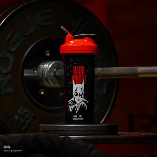 Vista 6 de BlenderBottle DARK KNIGHT (Batman) Pro28-28-oz. - A todo color rojo/negro