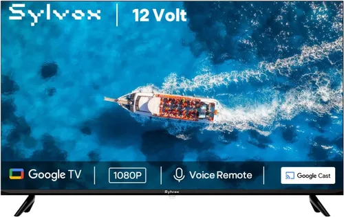 Vista 10 de SYLVOX TV de 12 voltios, televisor inteligente de 22 pulgadas con reproductor de DVD integrado, 1080P Google OS ATSC NTSC WiFi Bluetooth HDMI USB
