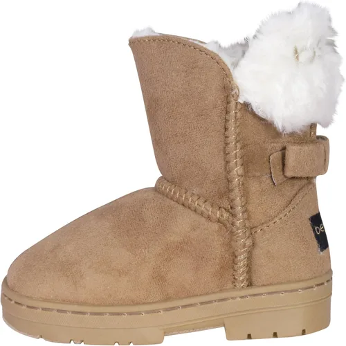 Vista 2 de bebe Botas de invierno para niñas, botas de piel sintética (bebéniño pequeñoniño grande), Negro