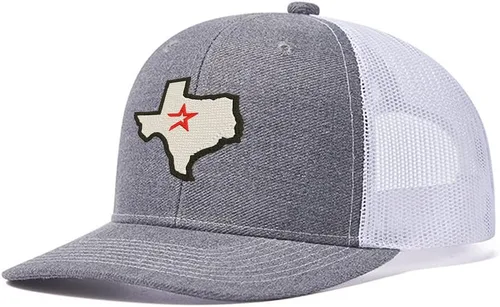 Vista 15 de Houston Texas Gorras De Camionero De Malla Personalizadas Gorras Unisex Bordadas Gorras Negro