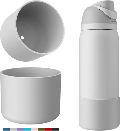 Vista 24 de Protector de Silicona para Botella de Agua Owala, 2 Piezas Fundas Protectoras Antideslizantes para Botellas de Agua FreeSip/Twist/Flip, Sin BPA
