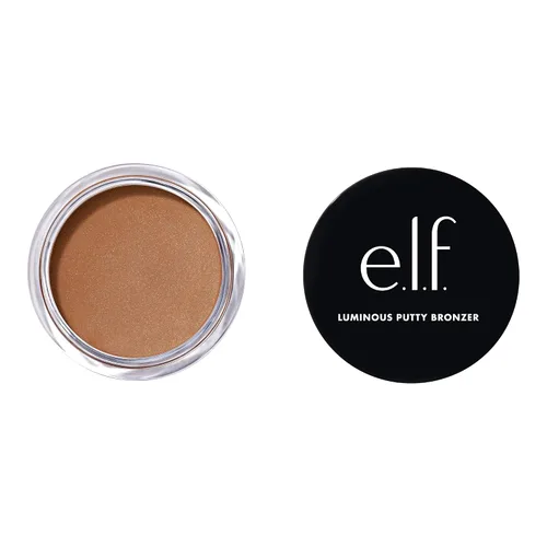 Vista 12 de e.l.f. Bronceador de masilla luminoso, bronceador ligero de masilla a polvo para un acabado radiante, brillante, altamente pigmentado, vegano