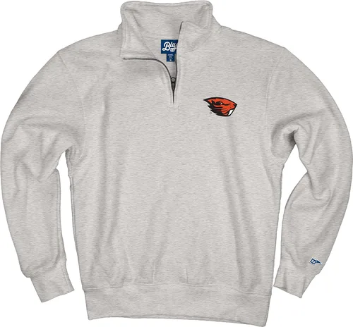 Vista 187 de Blue 84 Sudadera con cremallera de un cuarto para hombre de la NCAA