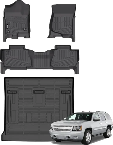 Vista 54 de Juego completo de tapetes de auto para todo tipo de clima, revestimiento automotriz para piso y maletero
