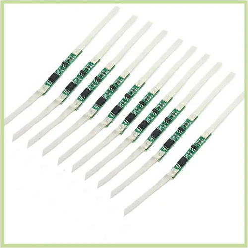 Vista 6 de KOOBOOK 10 unids 3A BMS placa de protección con correa de soldadura para 1S 3.7V 18650 Li-ion batería batería kit Solder Belt,Silk-Screened PCB