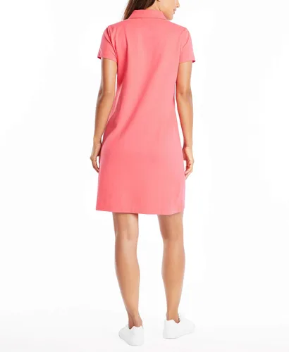 Vista 2 de Nautica Women's Easy Classic Short Sleeve Stretch Cotton Polo Dress
