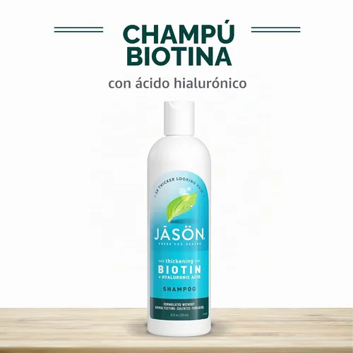 Vista 5 de Jason Champú de biotina espesante, 12 onzas