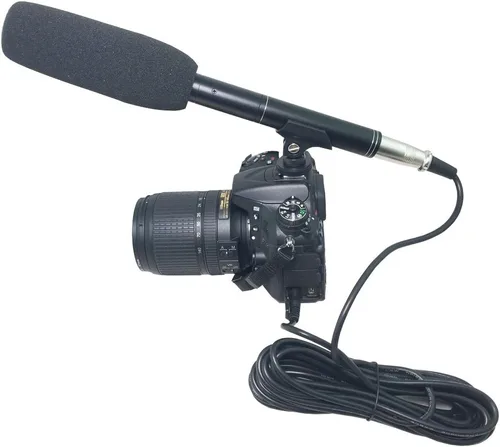 Vista 3 de Bestshoot Micrófono de Entrevista Condensador Micrófono Shotgun de Fotografía para Videocámaras DSLR DV Videocámara 11 pulgadas/27cm Micrófono