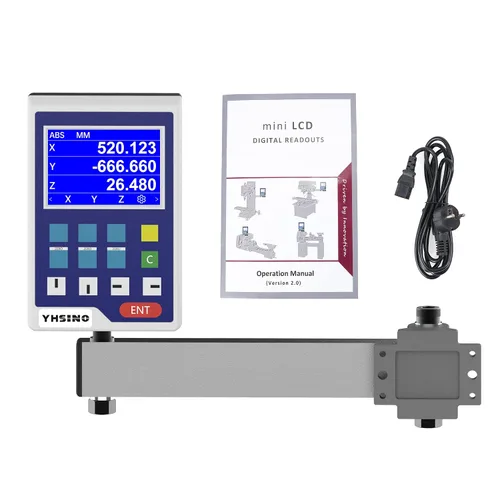 Vista 4 de DRO Pantalla LCD Pantalla de lectura digital para fresadora CNC Mini Torno Máquina Herramienta (DRO Display)