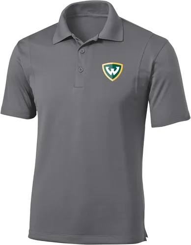 Vista 100 de Polo atlético de micro piqué NCAA para hombre Prime con cuello propio