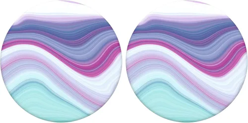 Vista 10 de PopSockets Agarre para teléfono con soporte expansible, PopGrip de mármol - Azul mármol