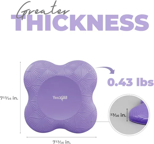 Vista 2 de Yes4All Yoga Knee Pads Pair, Thick Yoga Kneeling Pad for Pilates Exercise, Cushion Gear for Knees & Elbow with 13/16" Thickness