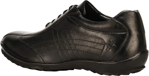 Vista 3 de LIBERTYZENO - Tenis deportivos para hombre de piel auténtica, transpirables, acolchados, a la moda, informales, con cordones