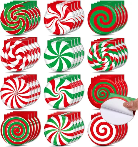 Vista 8 de Zhanmai 48 piezas de mini cuadernos navideños pequeños, libretas de caramelo diminutas, pequeños cuadernos navideños, cuadernos de bolsillo